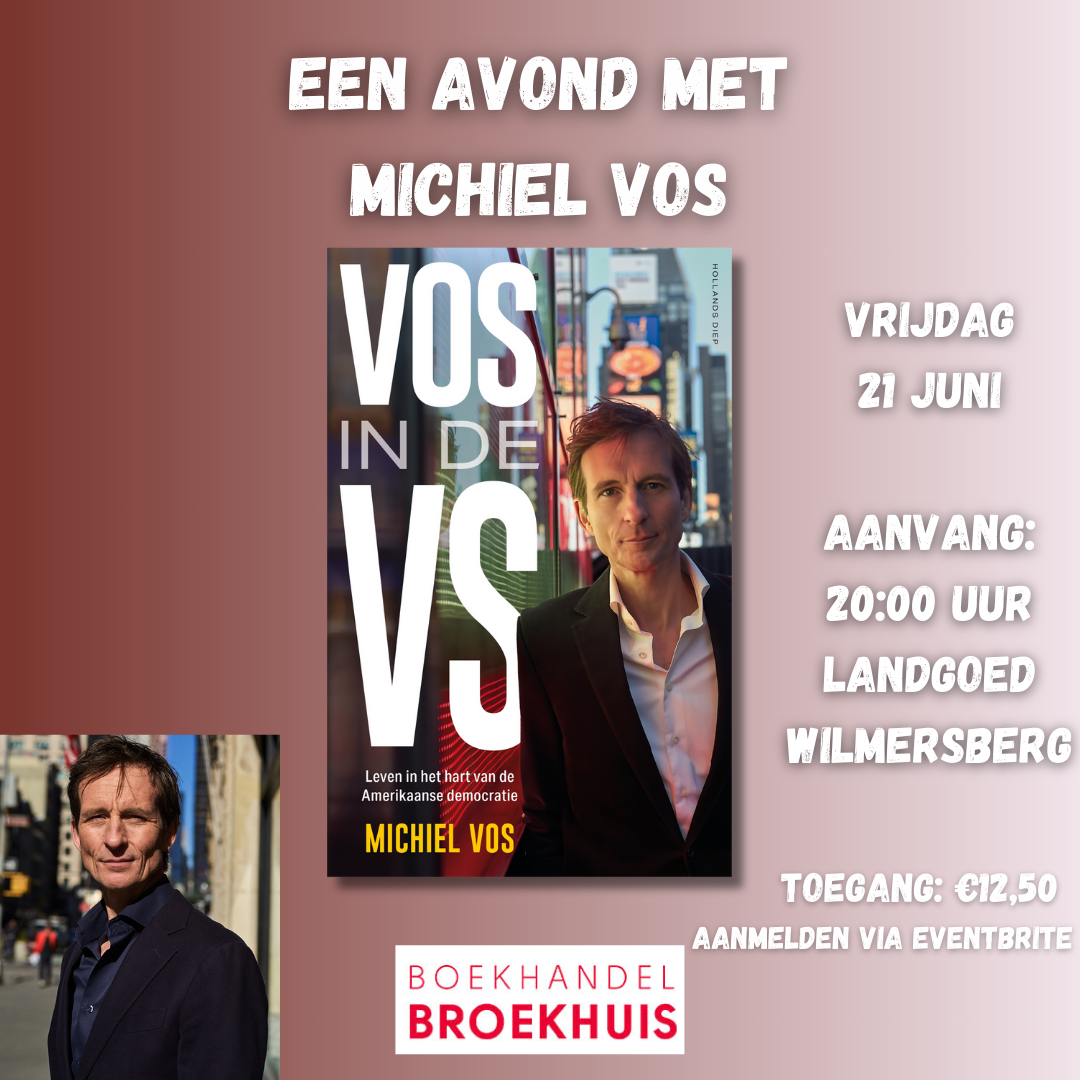 UITVERKOCHT Een avond met Michiel Vos op 21 juni in Oldenzaal