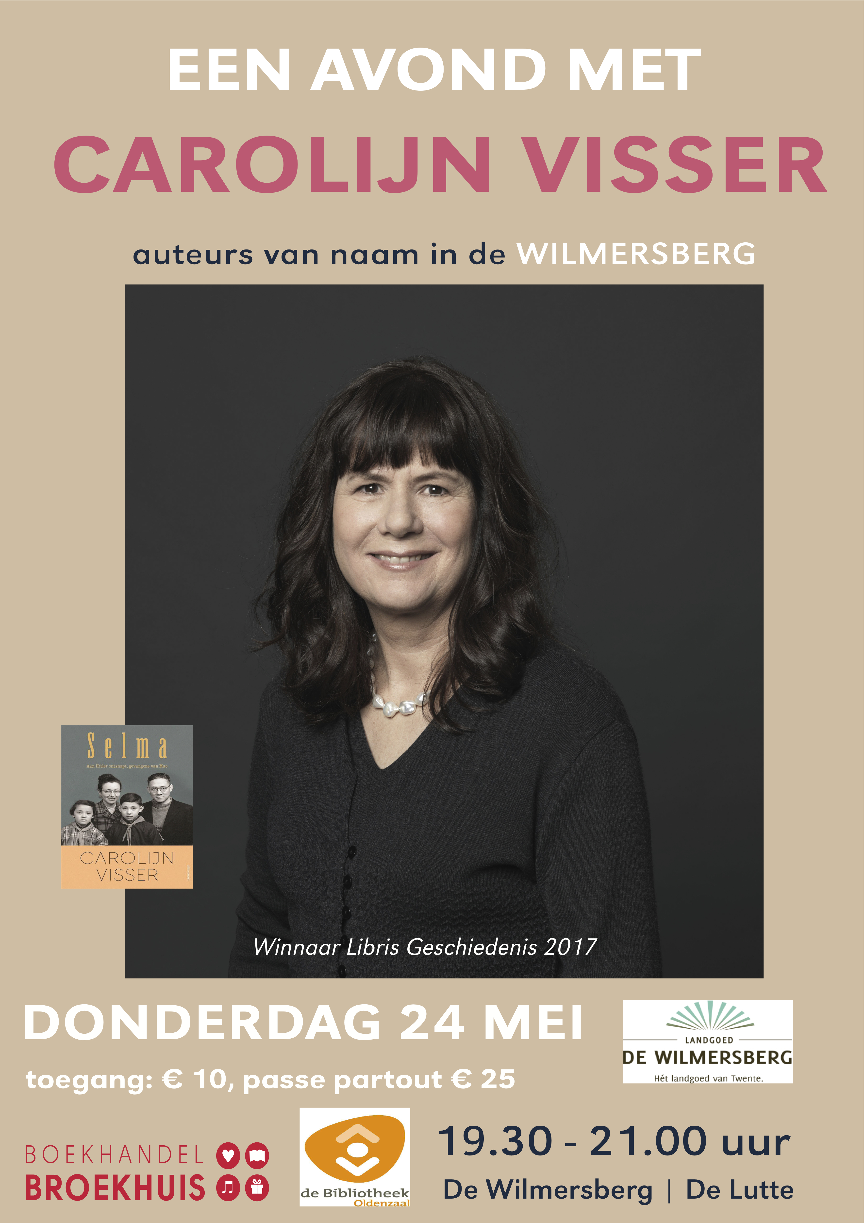 CAROLIJN VISSER i.s.m. Boekhandel Broekhuis in De Wilmersberg, De Lutte