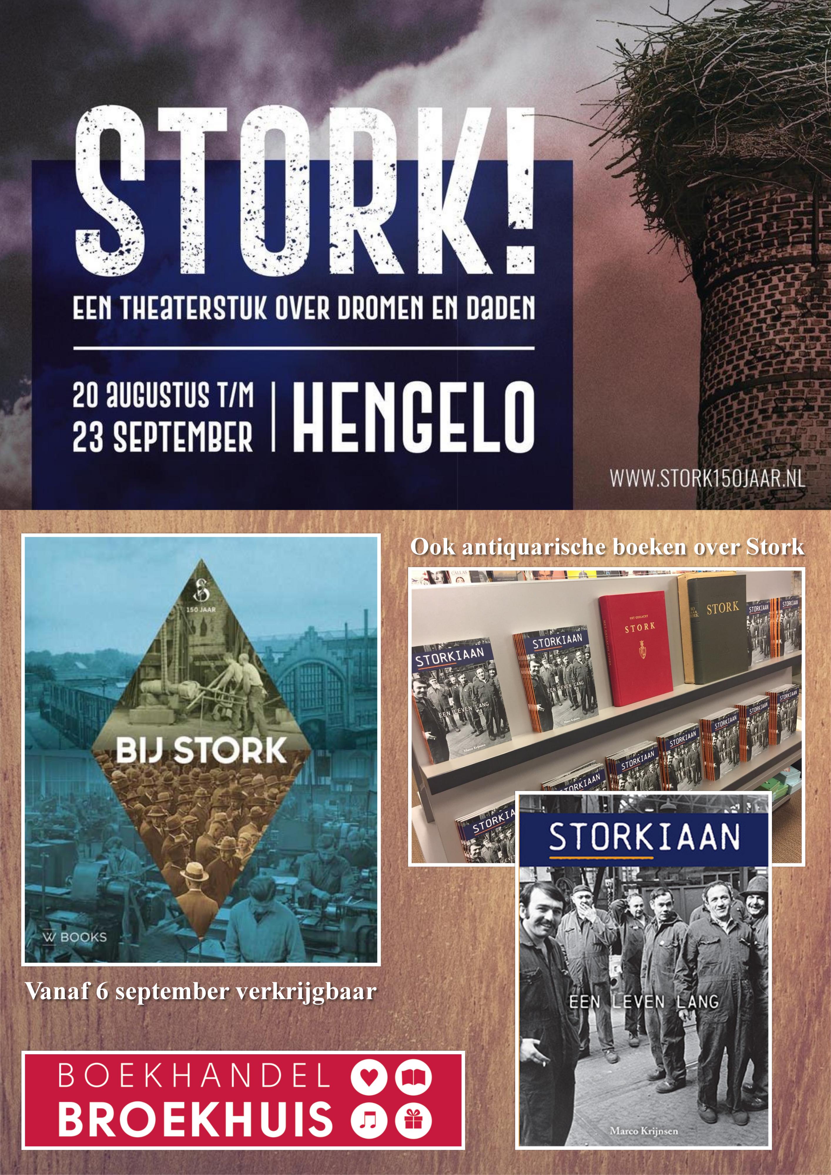 STORK BIJ BOEKHANDEL BROEKHUIS