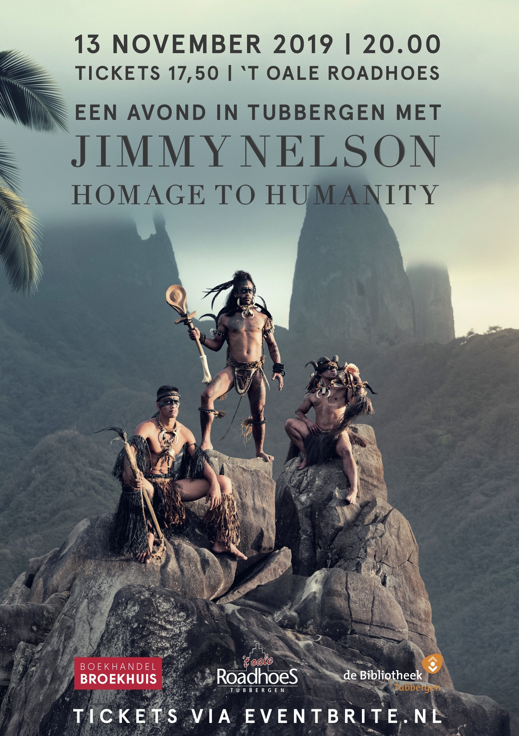 WERELDVERMAARDE JIMMY NELSON OP 13 NOVEMBER IN TUBBERGEN
