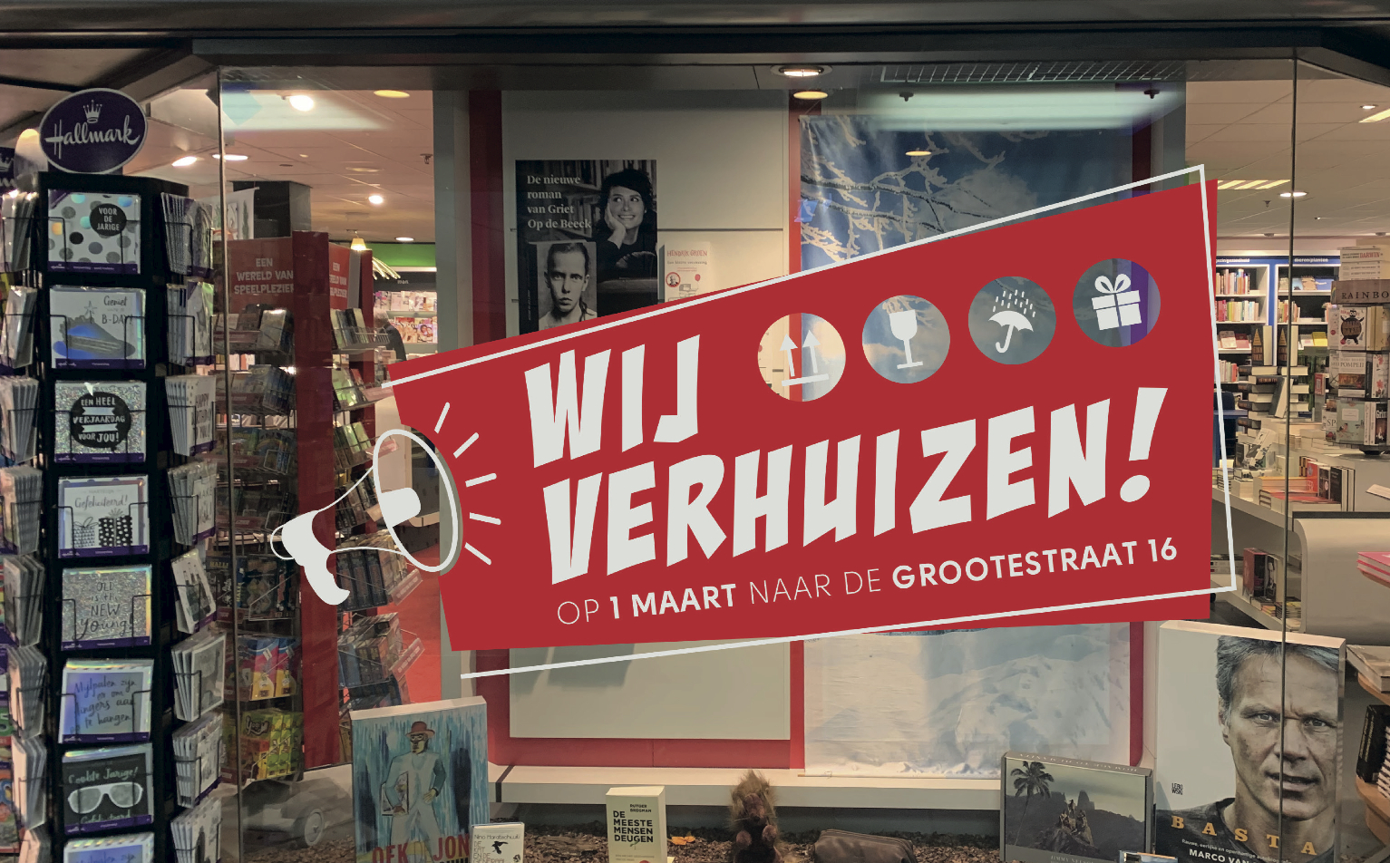 Boekhandel Broekhuis Oldenzaal verhuist per 1 maart naar Grootestraat 16