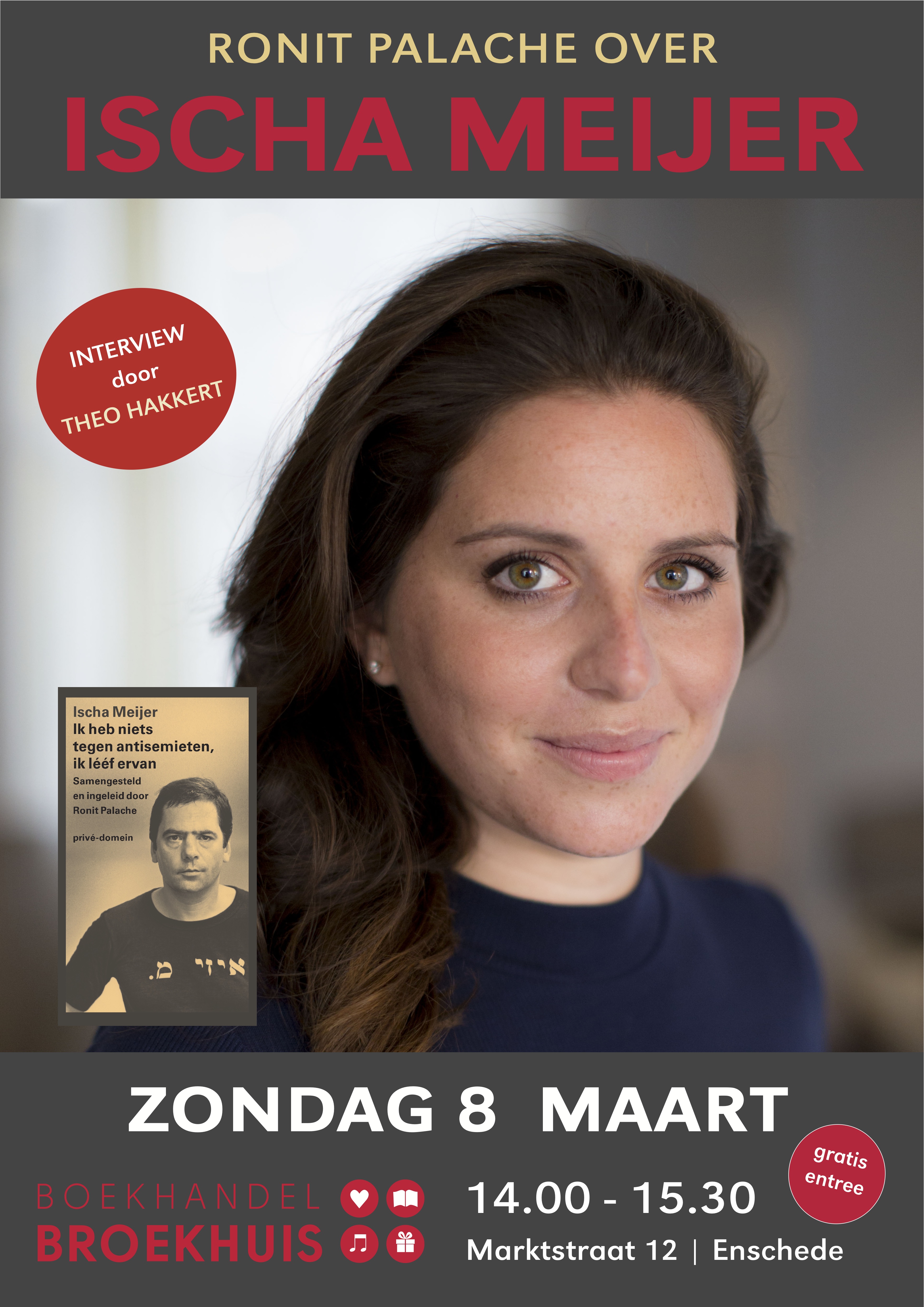 Een middag over ISCHA MEIJER met Ronit Palache op 8 maart in Enschede