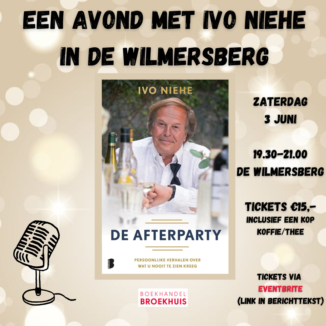 Een avond met Ivo Niehe op zaterdag 3 juni in de Wilmersberg