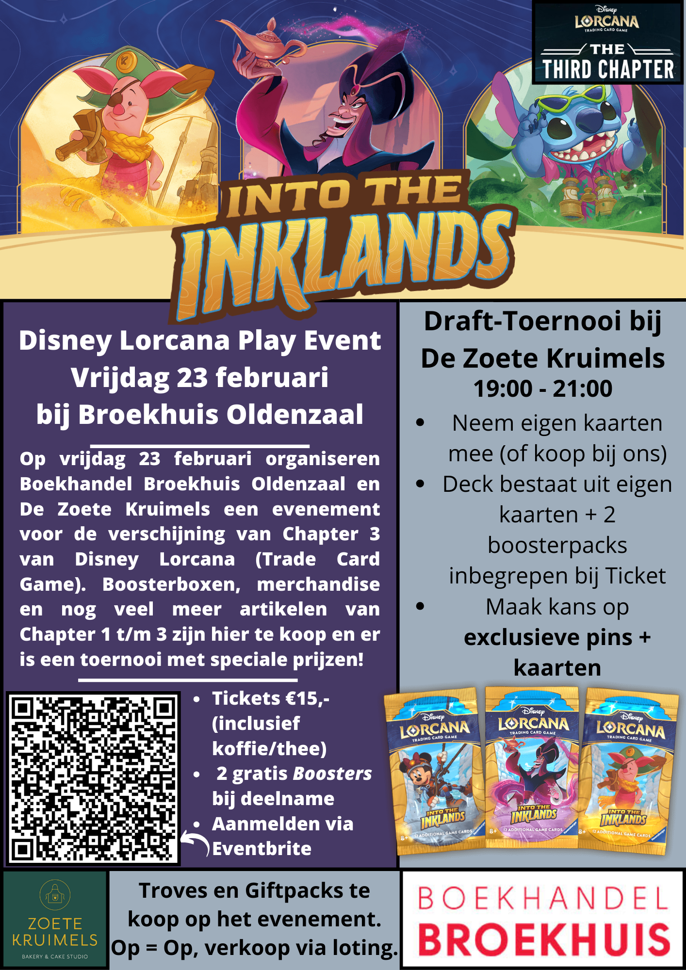 Lorcana Chapter 3 - Into the Inklands - Draft-toernooi vrijdag 23 februari Oldenzaal