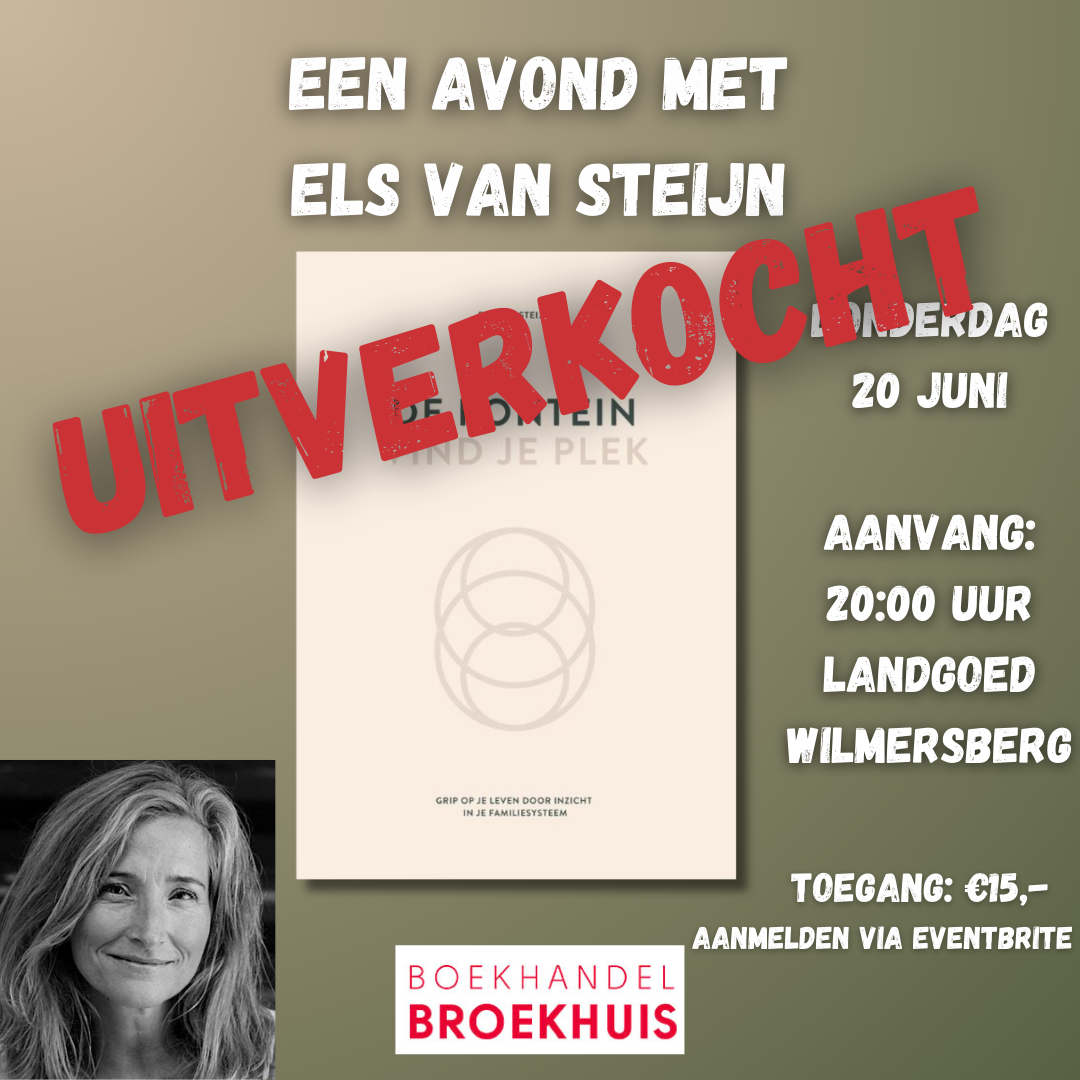 UITVERKOCHT Een avond met Els van Steijn op 20 juni in Oldenzaal