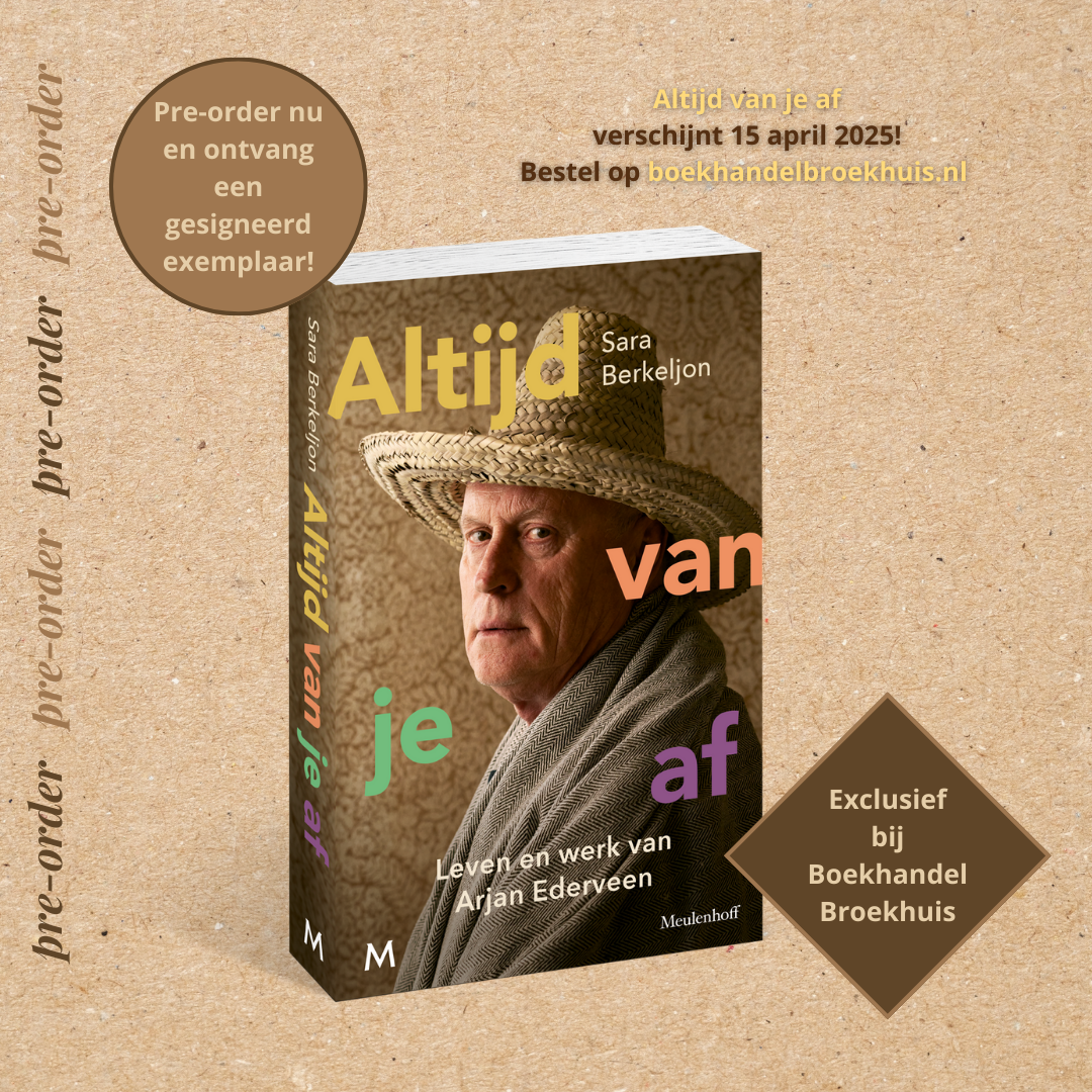 Pre-order 'Altijd van je af' over Arjan Ederveen bij Boekhandel Broekhuis
